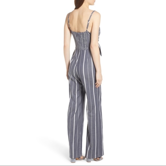 New Socialite Double Tie Front Jumpsuit xl - Picture 2 of 3